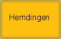 Ortsschild von Hemdingen