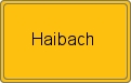 Ortsschild von Haibach