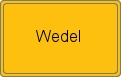 Ortsschild von Wedel