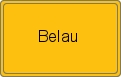 Ortsschild von Belau