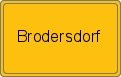 Ortsschild von Brodersdorf