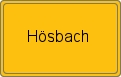 Ortsschild Hösbach