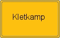 Ortsschild von Kletkamp