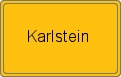 Ortsschild von Karlstein