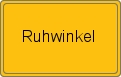 Ortsschild von Ruhwinkel