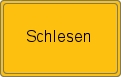 Ortsschild von Schlesen