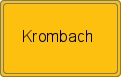 Ortsschild Krombach