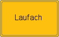 Ortsschild von Laufach