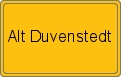 Ortsschild von Alt Duvenstedt