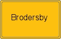 Ortsschild von Brodersby