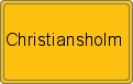 Ortsschild von Christiansholm