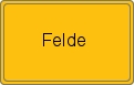 Ortsschild von Felde