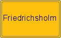 Ortsschild von Friedrichsholm