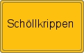 Ortsschild Schöllkrippen