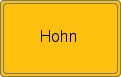 Ortsschild von Hohn