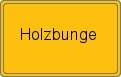 Ortsschild von Holzbunge