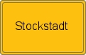 Ortsschild von Stockstadt