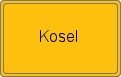 Ortsschild von Kosel