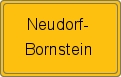 Ortsschild von Neudorf-Bornstein