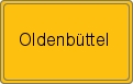Ortsschild von Oldenbüttel
