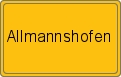 Ortsschild von Allmannshofen