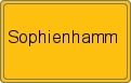 Ortsschild von Sophienhamm