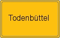 Ortsschild von Todenbüttel