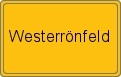 Ortsschild von Westerrönfeld