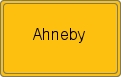 Ortsschild von Ahneby