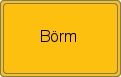 Ortsschild von Börm