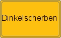 Ortsschild von Dinkelscherben