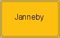 Ortsschild von Janneby