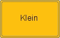 Ortsschild von Klein