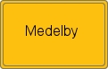 Ortsschild von Medelby