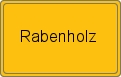 Ortsschild von Rabenholz