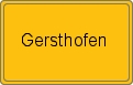 Ortsschild von Gersthofen