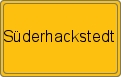 Ortsschild von Süderhackstedt