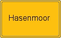 Ortsschild von Hasenmoor