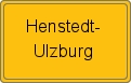 Ortsschild von Henstedt-Ulzburg