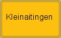 Ortsschild von Kleinaitingen