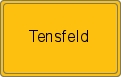 Ortsschild von Tensfeld