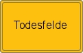 Ortsschild von Todesfelde