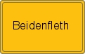 Ortsschild von Beidenfleth