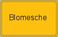 Ortsschild von Blomesche