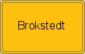 Ortsschild von Brokstedt