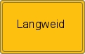 Ortsschild von Langweid