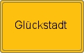 Ortsschild von Glückstadt