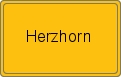 Ortsschild von Herzhorn