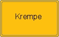 Ortsschild von Krempe