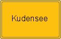 Ortsschild von Kudensee